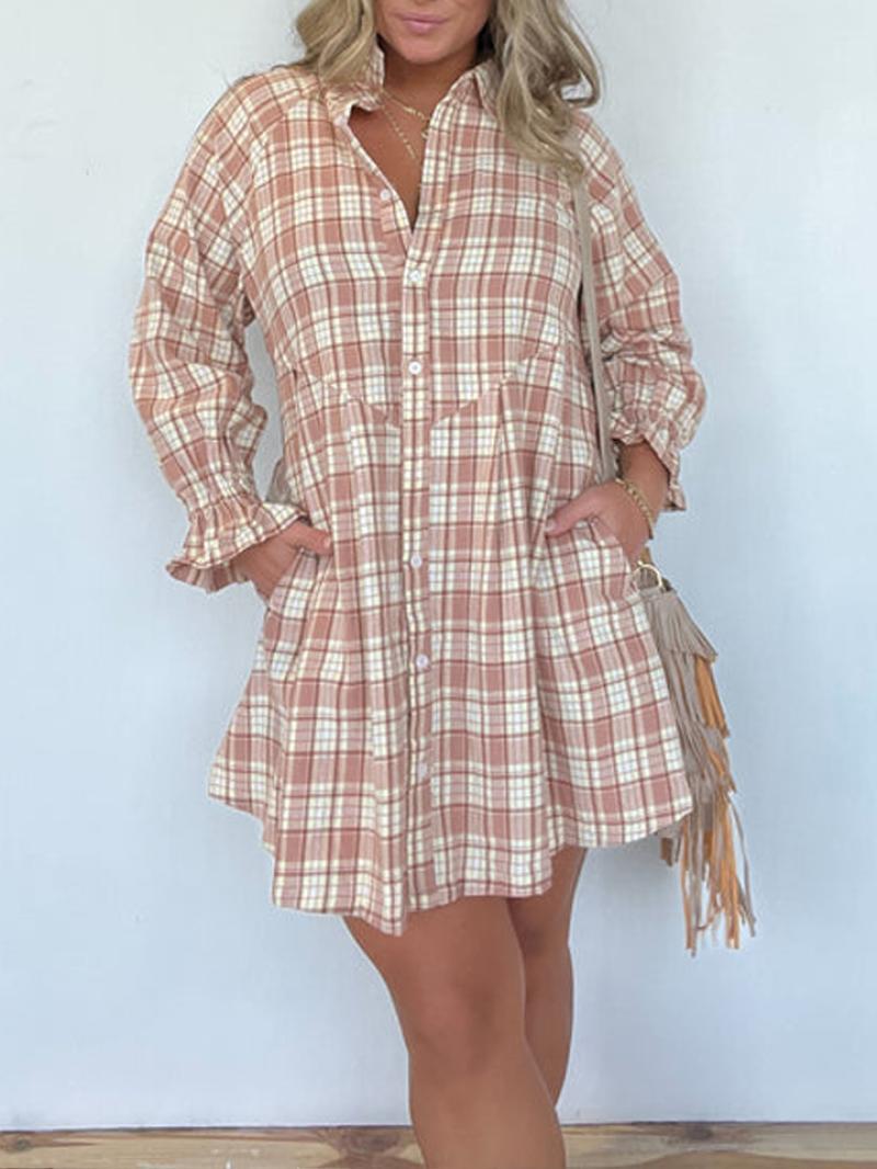 Vestido Camisero a Cuadros
